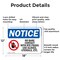 Signmission No Bare Contact With Rte Foods, 18 in W x Rectangle, Aluminum OS-2PACK-NS-A-1218-L-14389 - alternate 3